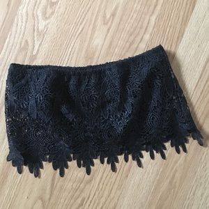 Black Lace stretchy Bandeau